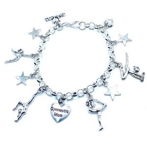 Gymnastics Mom Charm Bracelet